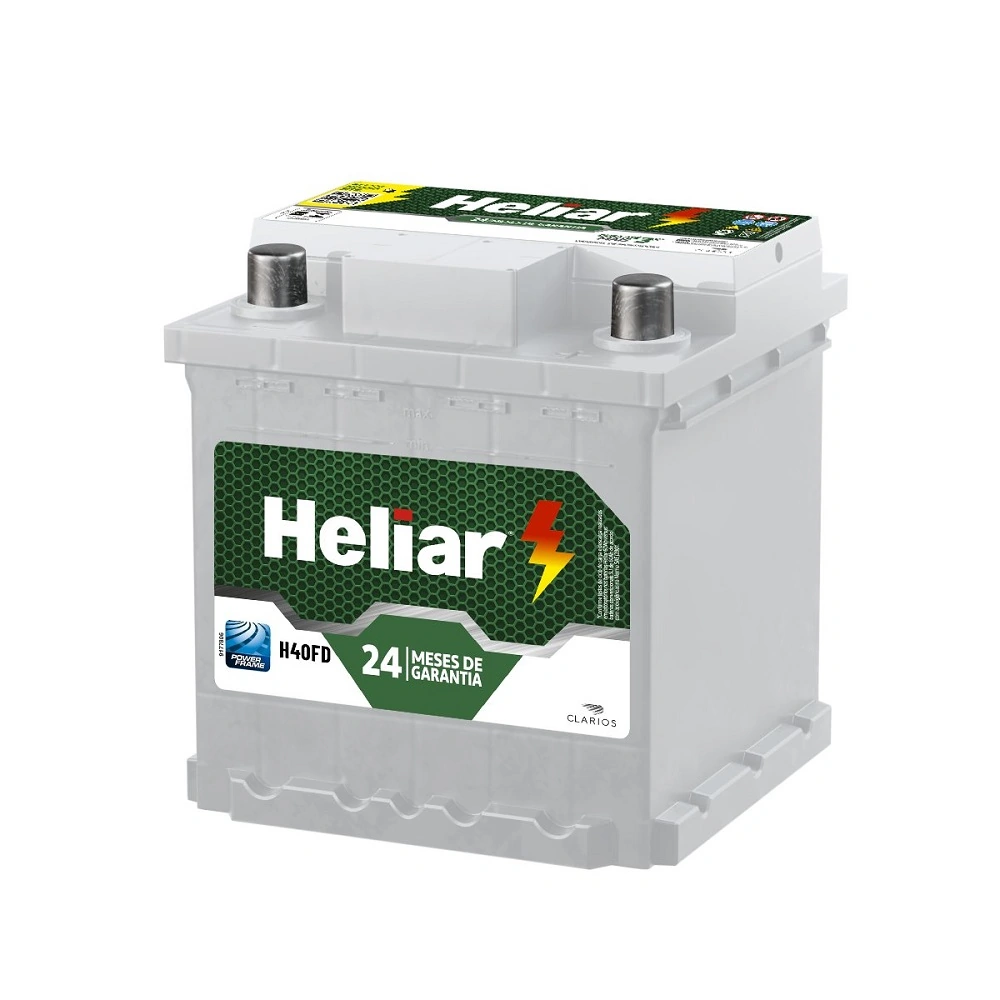Bateria 40Ah Polo Lado Direito - HELIAR H40FD