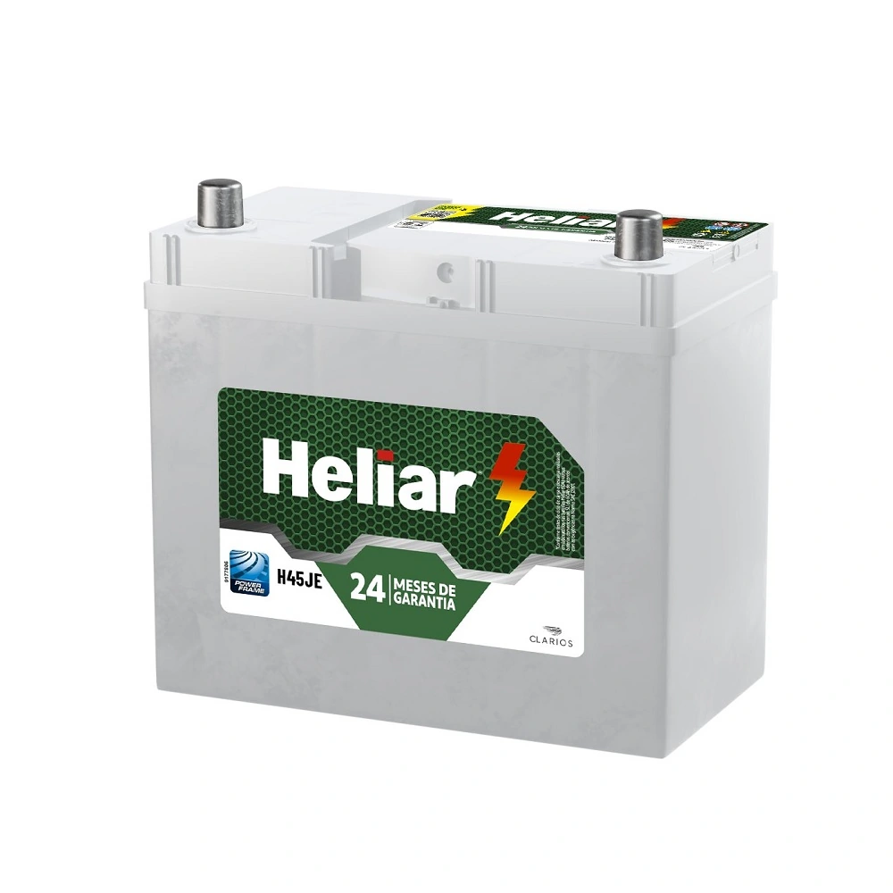 Bateria 45Ah Polo Lado Esquerdo - HELIAR H45JE