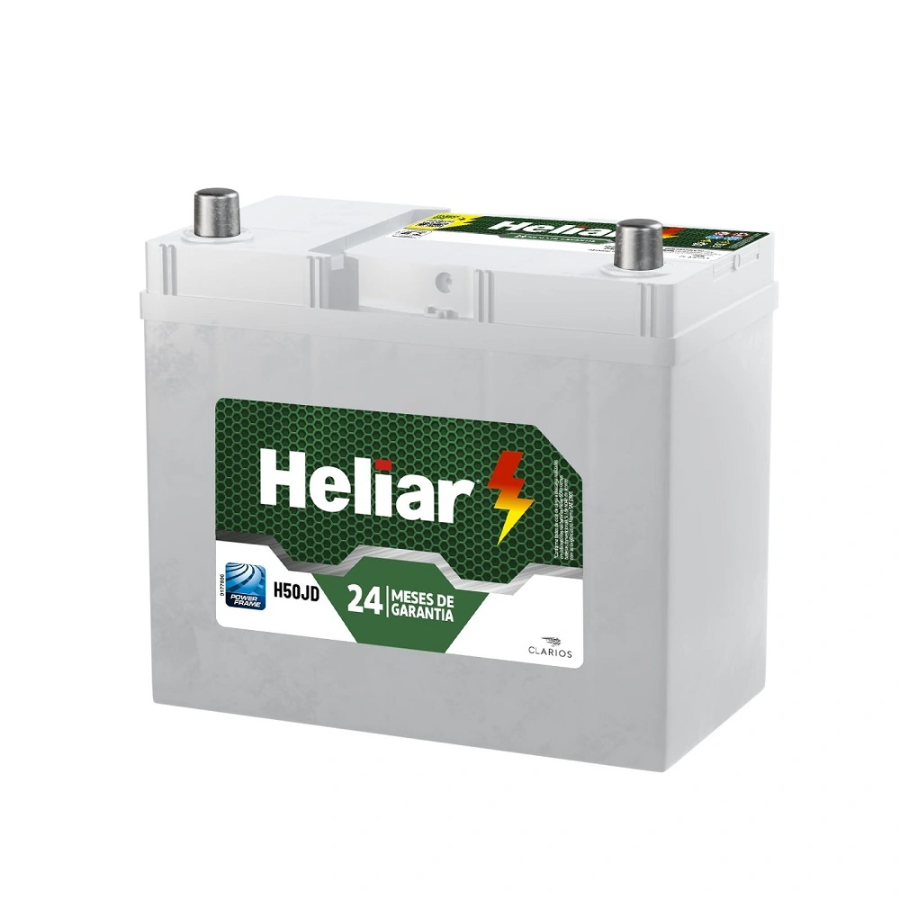 Bateria 50Ah Polo Lado Direito - HELIAR H50JD