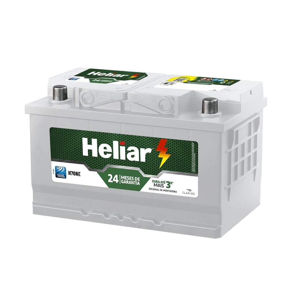 Bateria 70Ah Polo Lado Direito - HELIAR H70ND