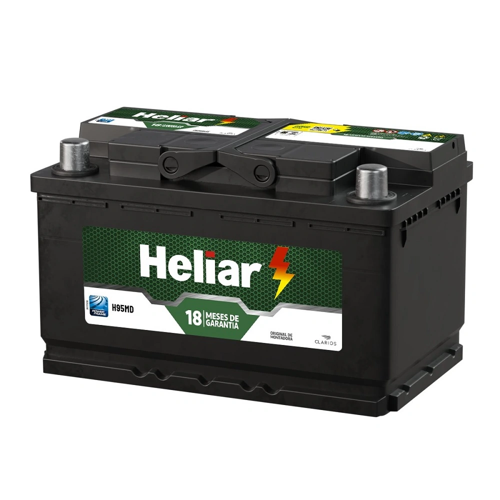 Bateria 95Ah Polo Lado Direito - HELIAR H95MD
