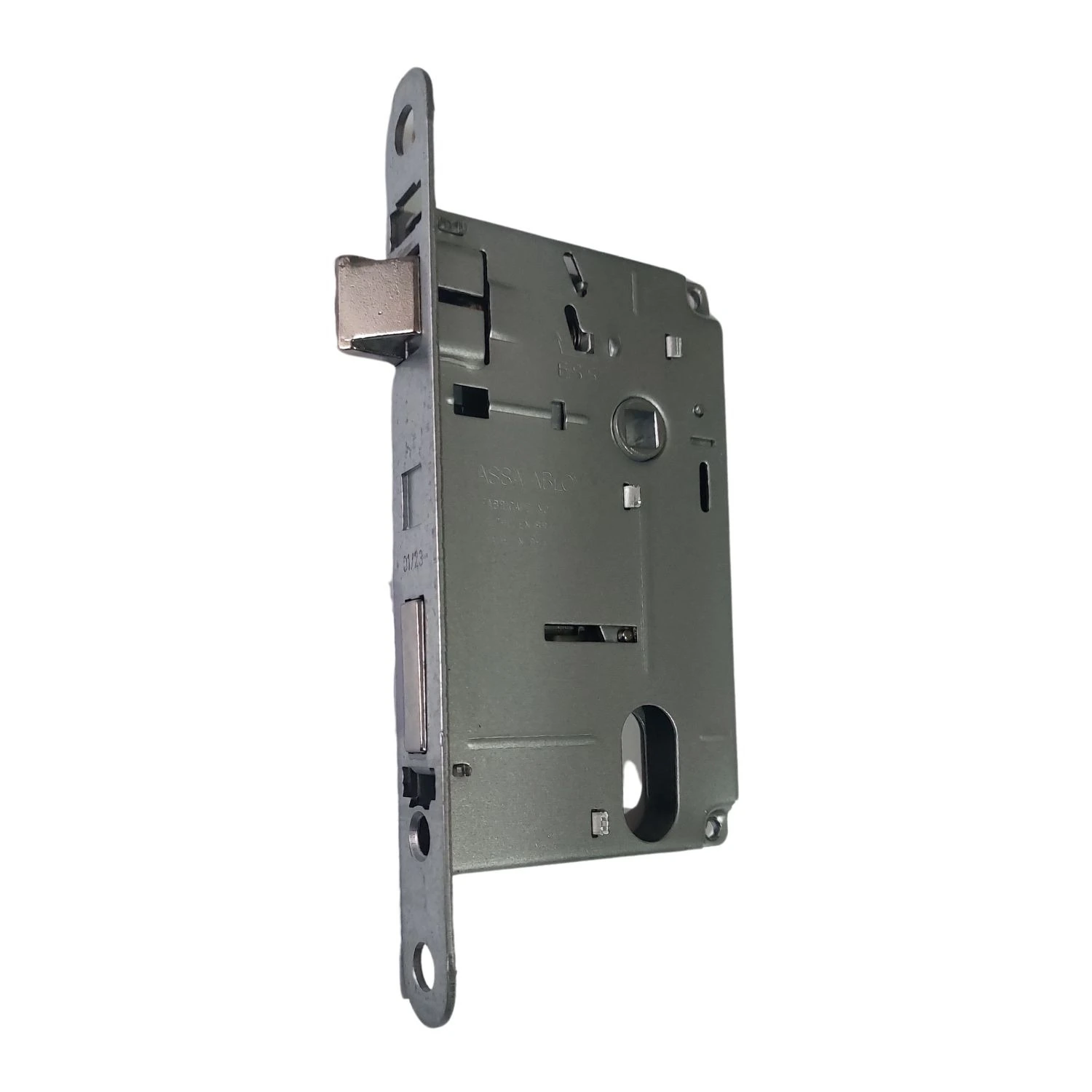 Máquina Mecanismo De Fechadura 330 Externa 55mm St2-55 Com Colar Cromado La Fonte