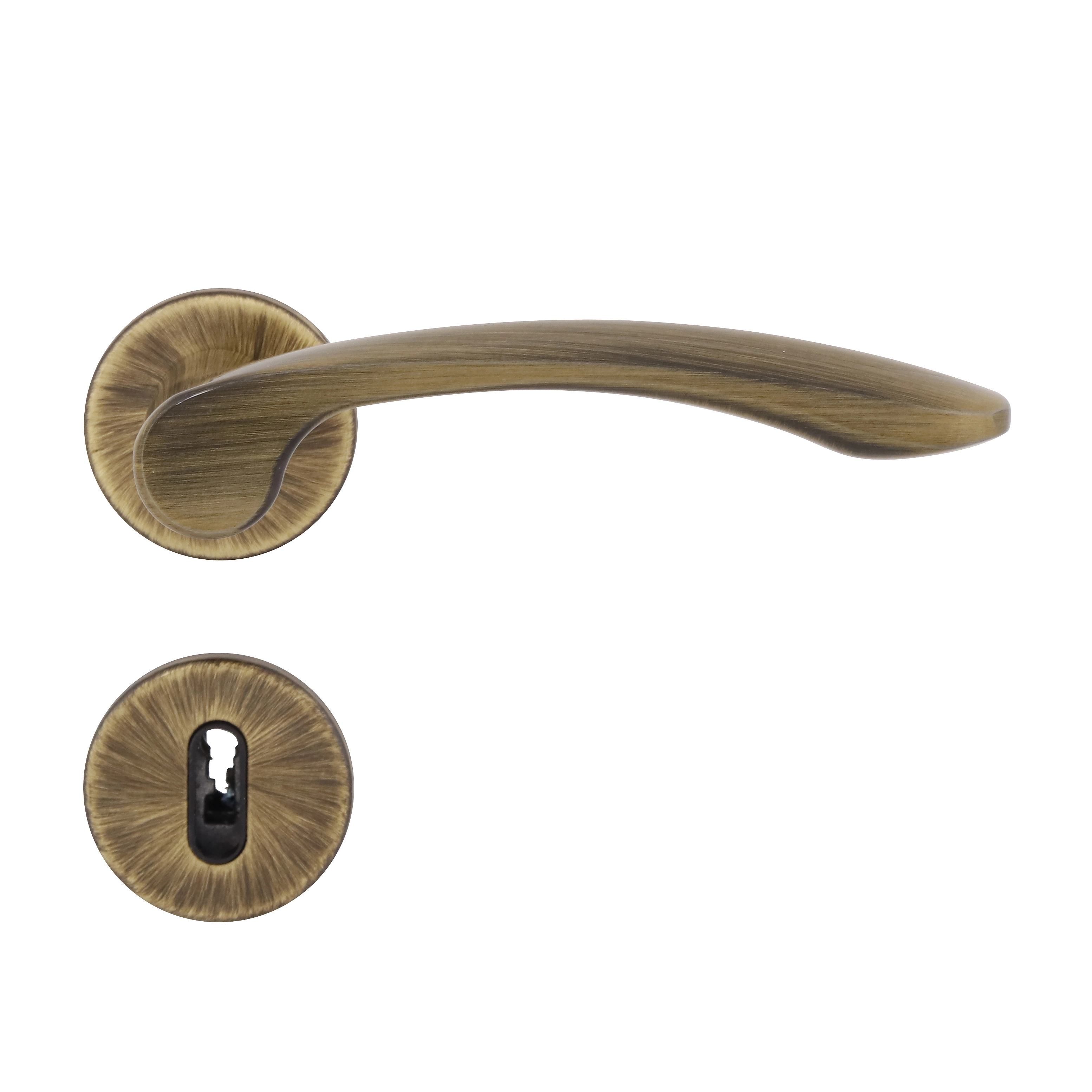 Fechadura para Porta Interna Antique 55mm Comum com Roseta 6239 La Fonte