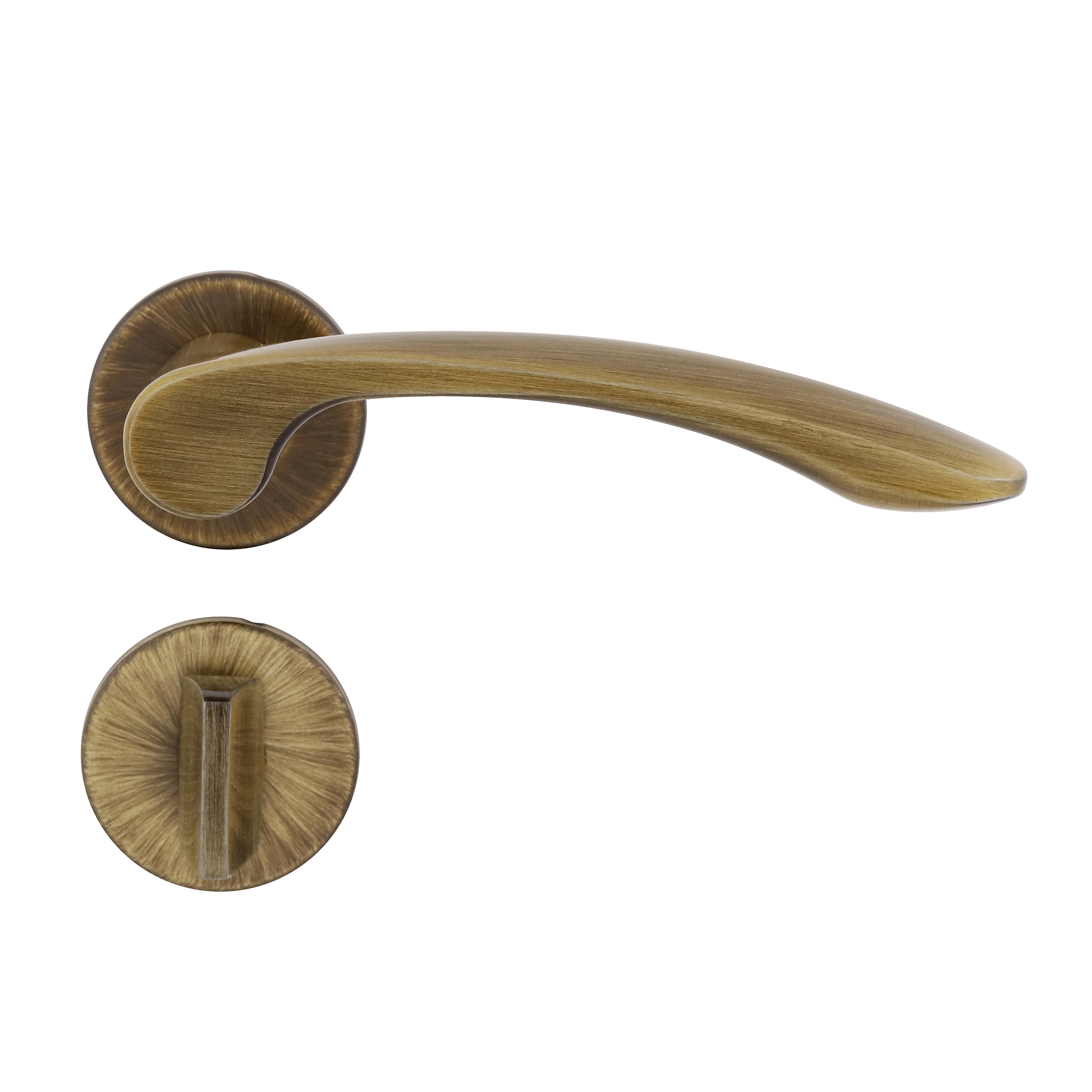 Fechadura para Porta de Banheiro Antique 55mm Comum com Roseta 6239 La Fonte