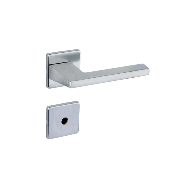 Fechadura para Porta de Banheiro Acetinado 55mm Comum com Roseta 451 La Fonte