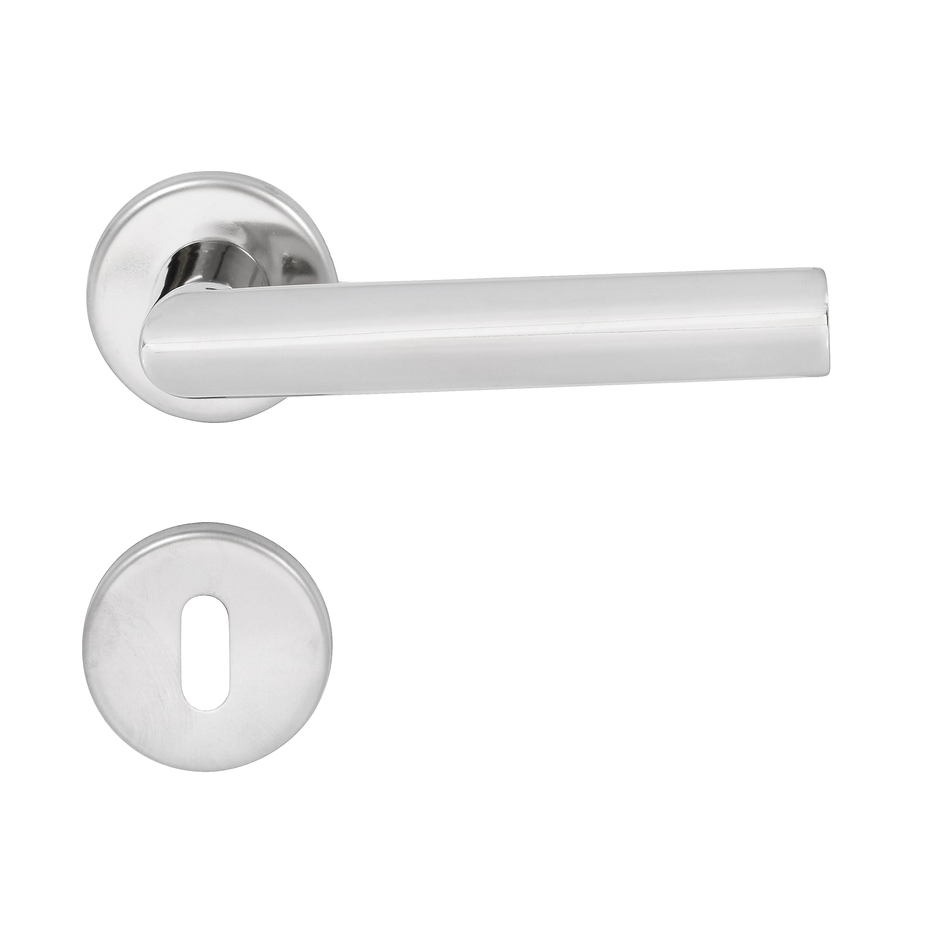 Fechadura para Porta Interna Polido 55mm Comum com Roseta 892 La Fonte