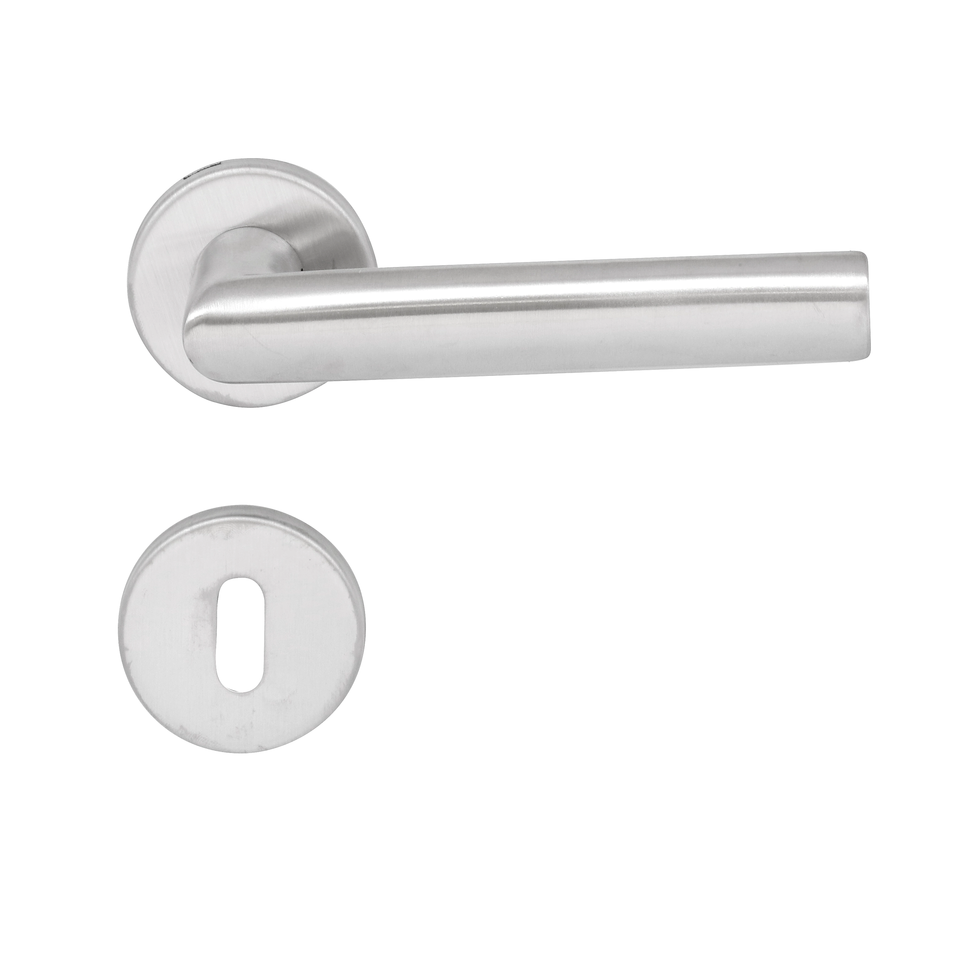 Fechadura para Porta Interna Escovado 55mm Comum com Roseta 892 La Fonte