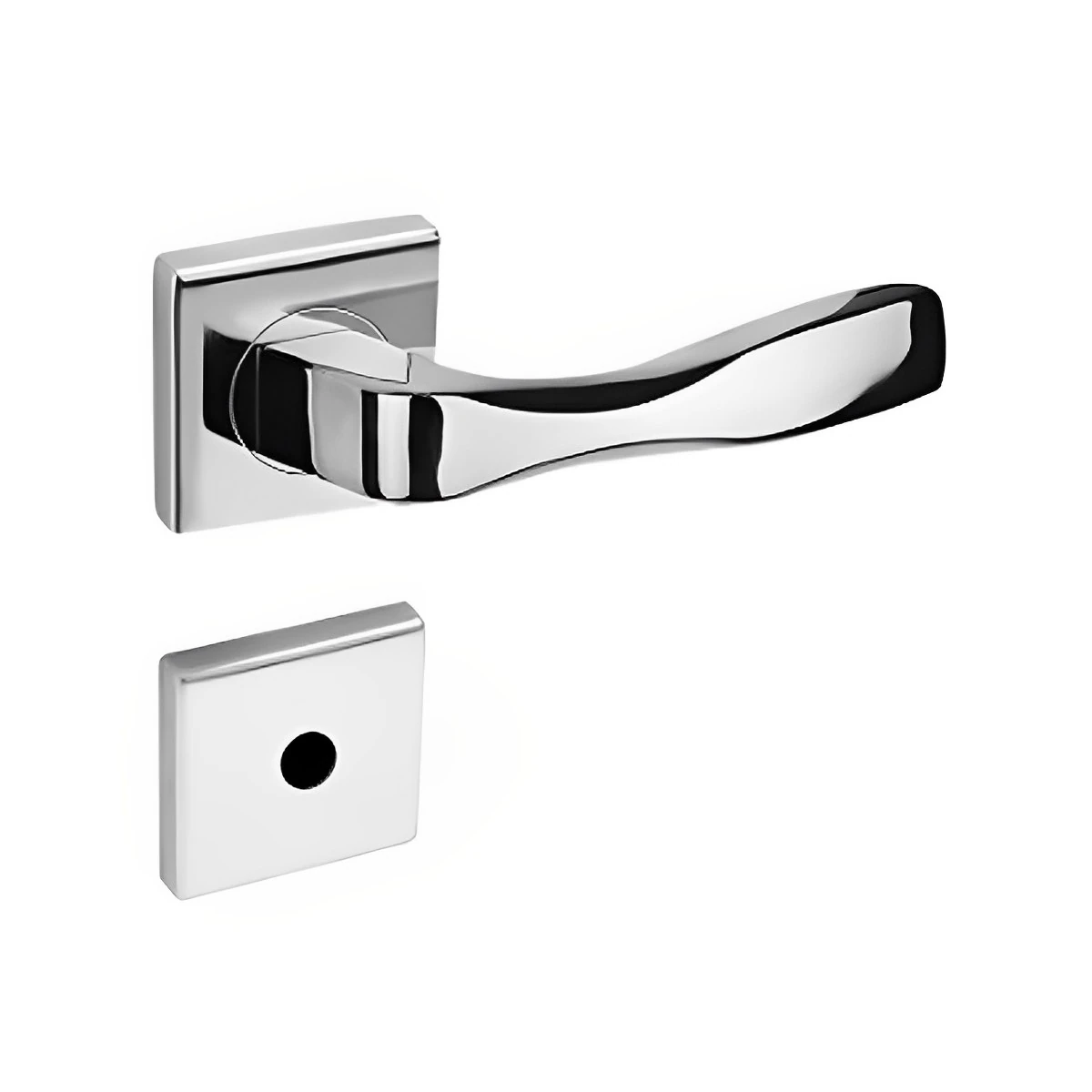 Fechadura Banheiro 455 Cromado 55mm - La Fonte