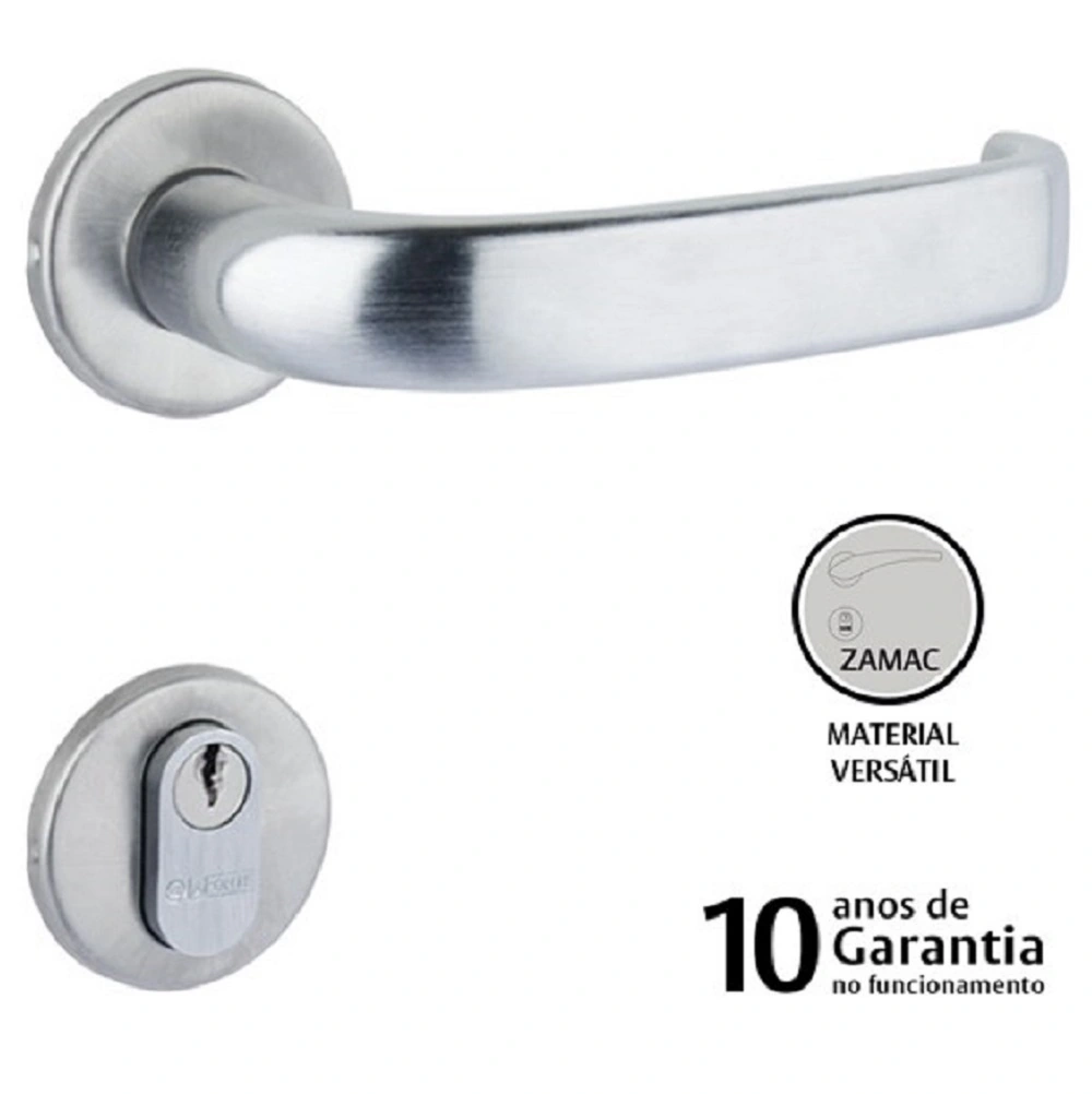 Fechadura Architect 6236 St2 55mm Cromo Escovado Lafonte - Externa