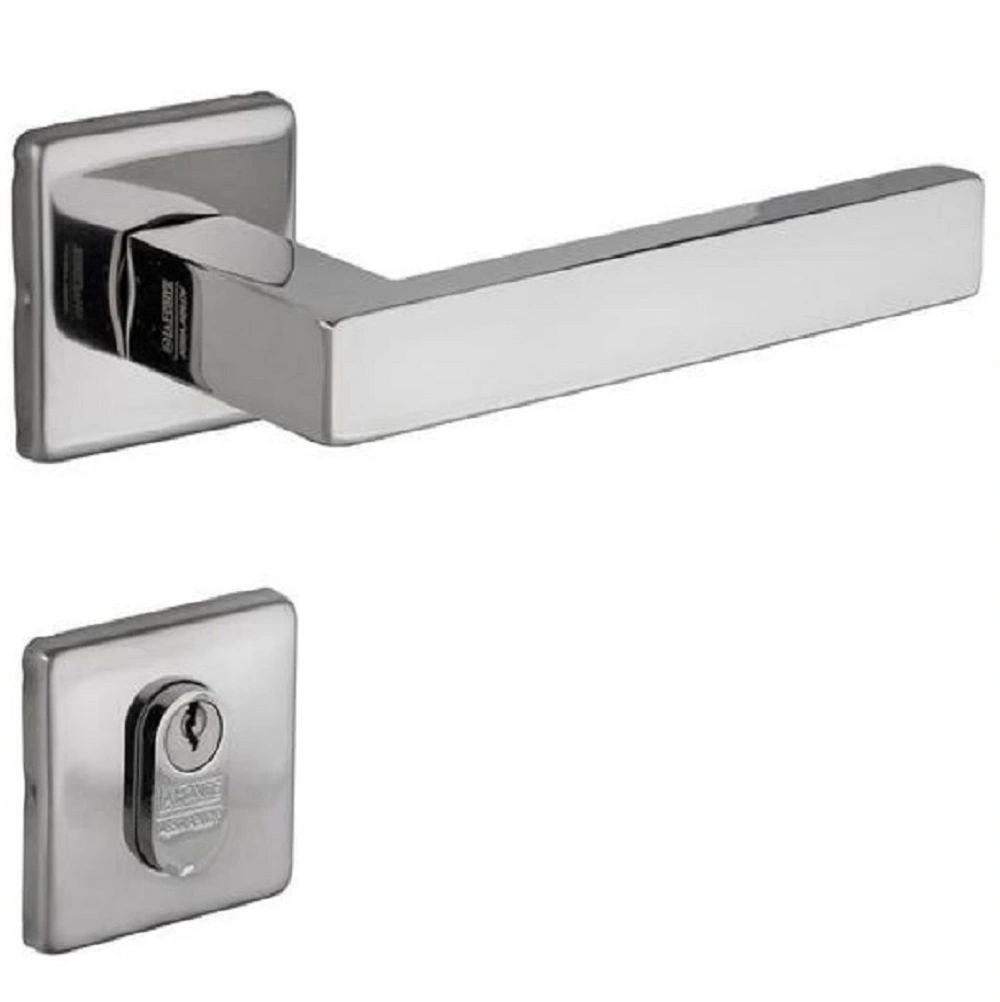 Fechadura 455 Externa St2 55 Inox Polido La Fonte Cilindro Zamack