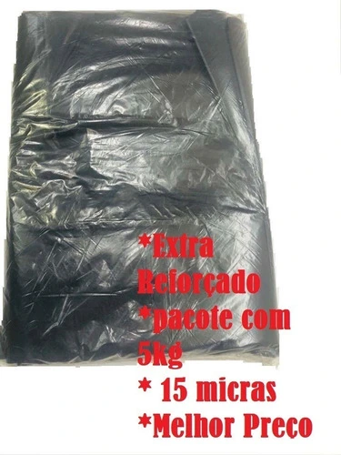 Saco De Lixo 100 Litros Extra Reforçado 5 Kg