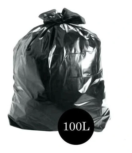 Saco De Lixo Comum Preto 100lts Pct C/100 Un