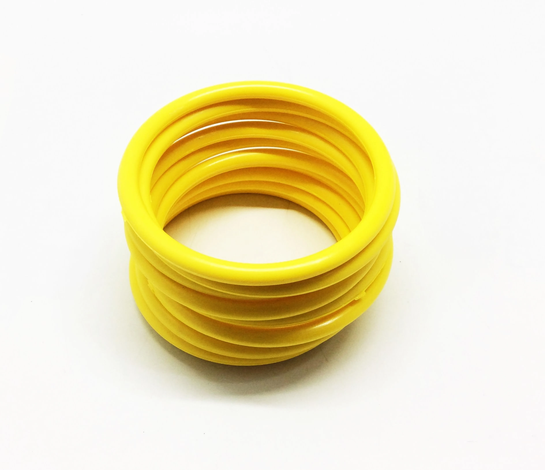 Argola 30mm Amarelo C/12