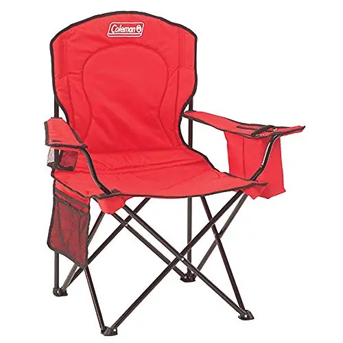 Cadeira Dobrável Com Cooler Vermelho Coleman