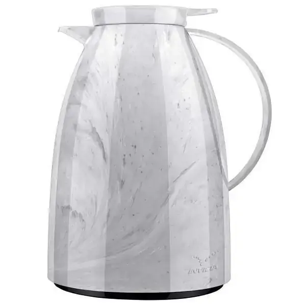 Bule Termico Viena Gatilho 1,0 L Branco Carrara Invicta 100300041912