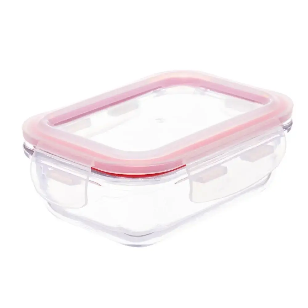 Pote de Vidro Retangular 370ml com Tampa Hermética Invicta 101528291768