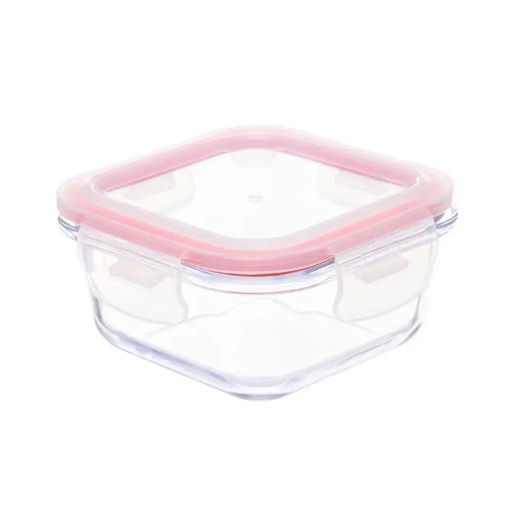 Pote de Vidro Quadrado 320ml com Tampa Hermética Invicta 101528291772