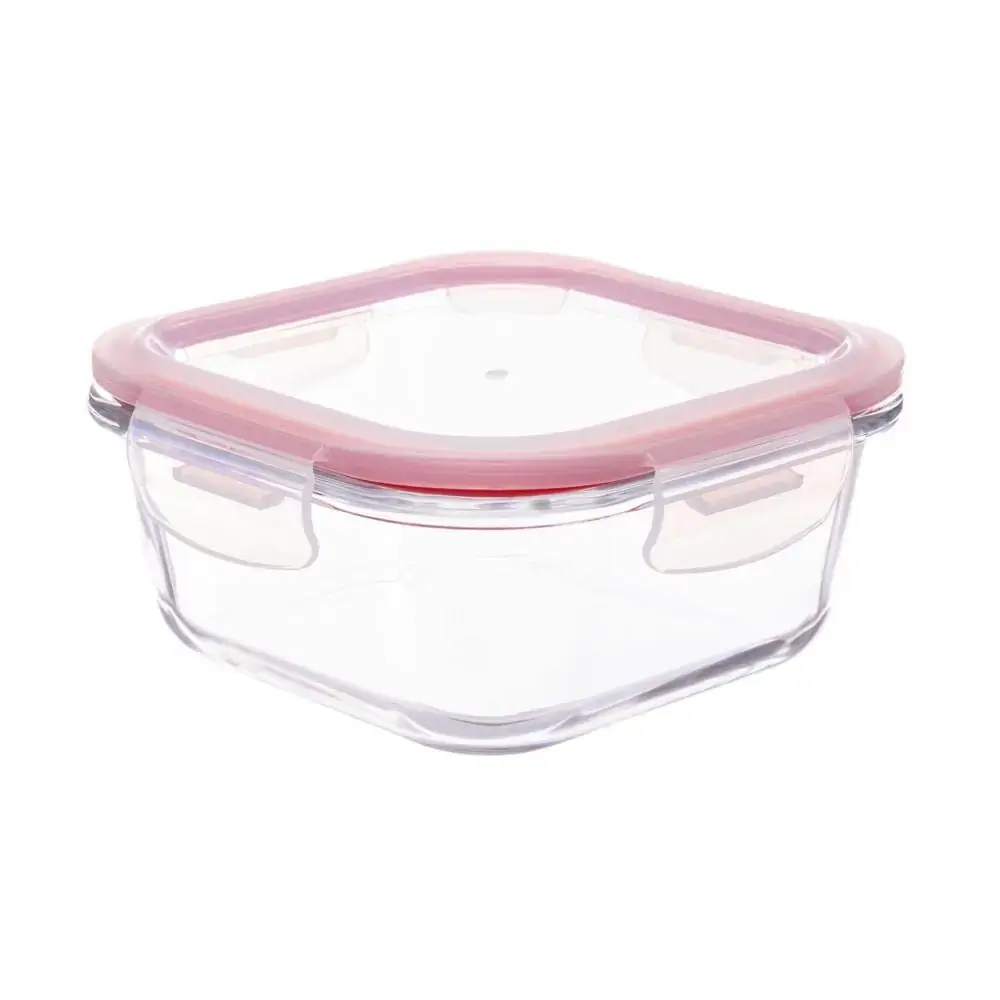Pote de Vidro Quadrado 800ml com Tampa Hermética Invicta 101528291774