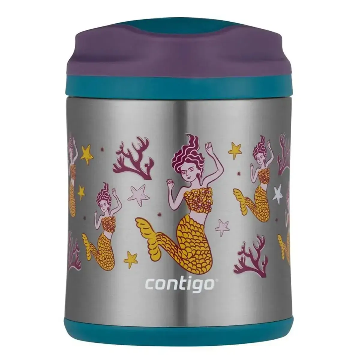 Pote Térmico Inox Parede Dupla infantil 295ml Sereia Contigo