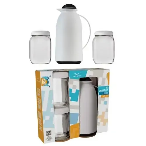 Kit Garrafa Vg Potes Invicta Branco