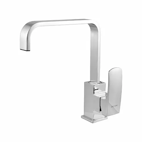 Torneira Monocomando Quadrada Metal Cromado Cozinha ou Banheiro
