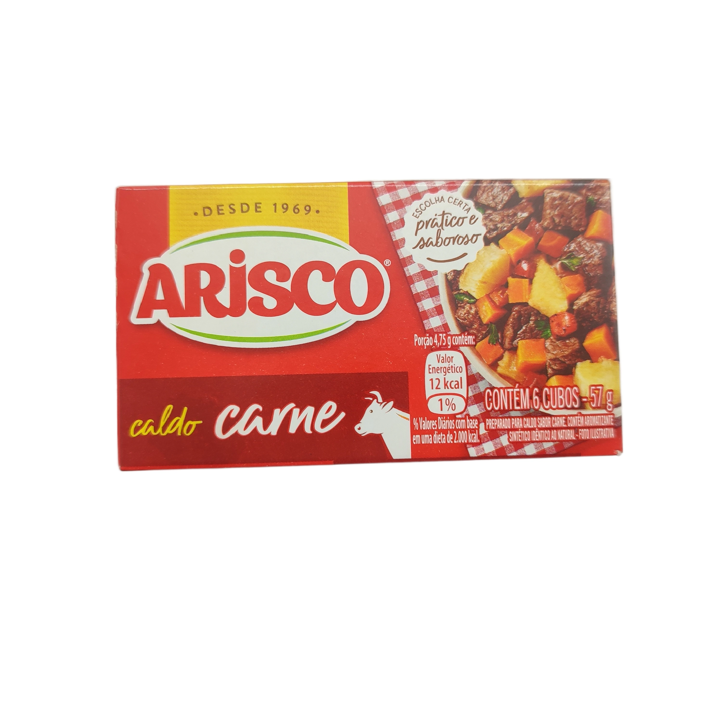 Caldo Tablete Carne Arisco Caixa 57g 6 Unidades