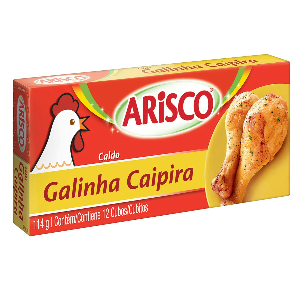 Caldo Tablete Galinha Caipira Arisco Caixa 114g 12 Unidades