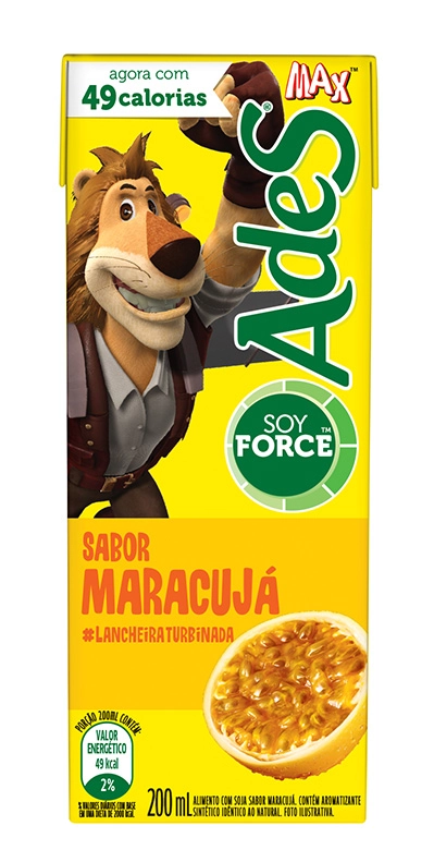Bebida De Soja Ades Max Maracujá 200ml
