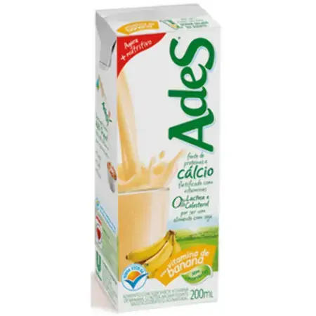 Suco Soja Ades Vitam De Banana 27x | Leite Aes Banana 27/