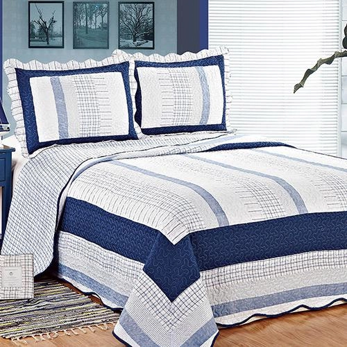 Colcha Queen Patch Curação Microfibra 3 Peças Camesa