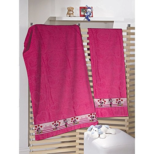 Toalha Banho Camesa Disney Minnie Pink 70x130 Cm