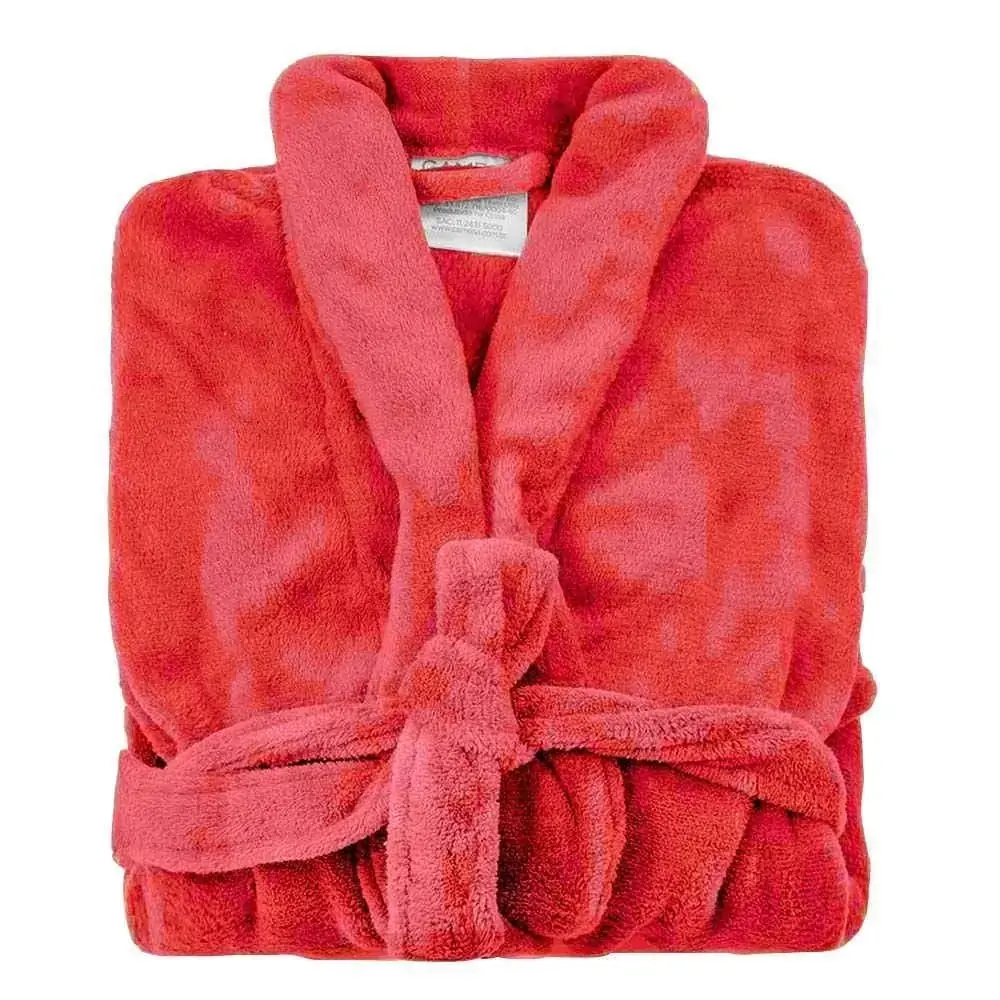 Roupão Microfibra Soft Tamanho Unico Unissex Camesa - Vermelho Coral