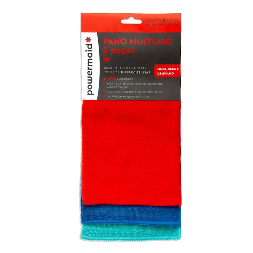 Pano Multiuso Powermaid C/ 3pecas
