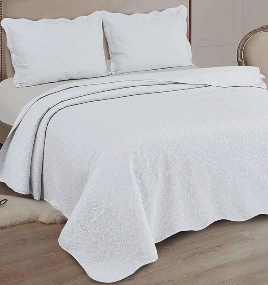 Colcha Qe Marrocos Camesa Branco
