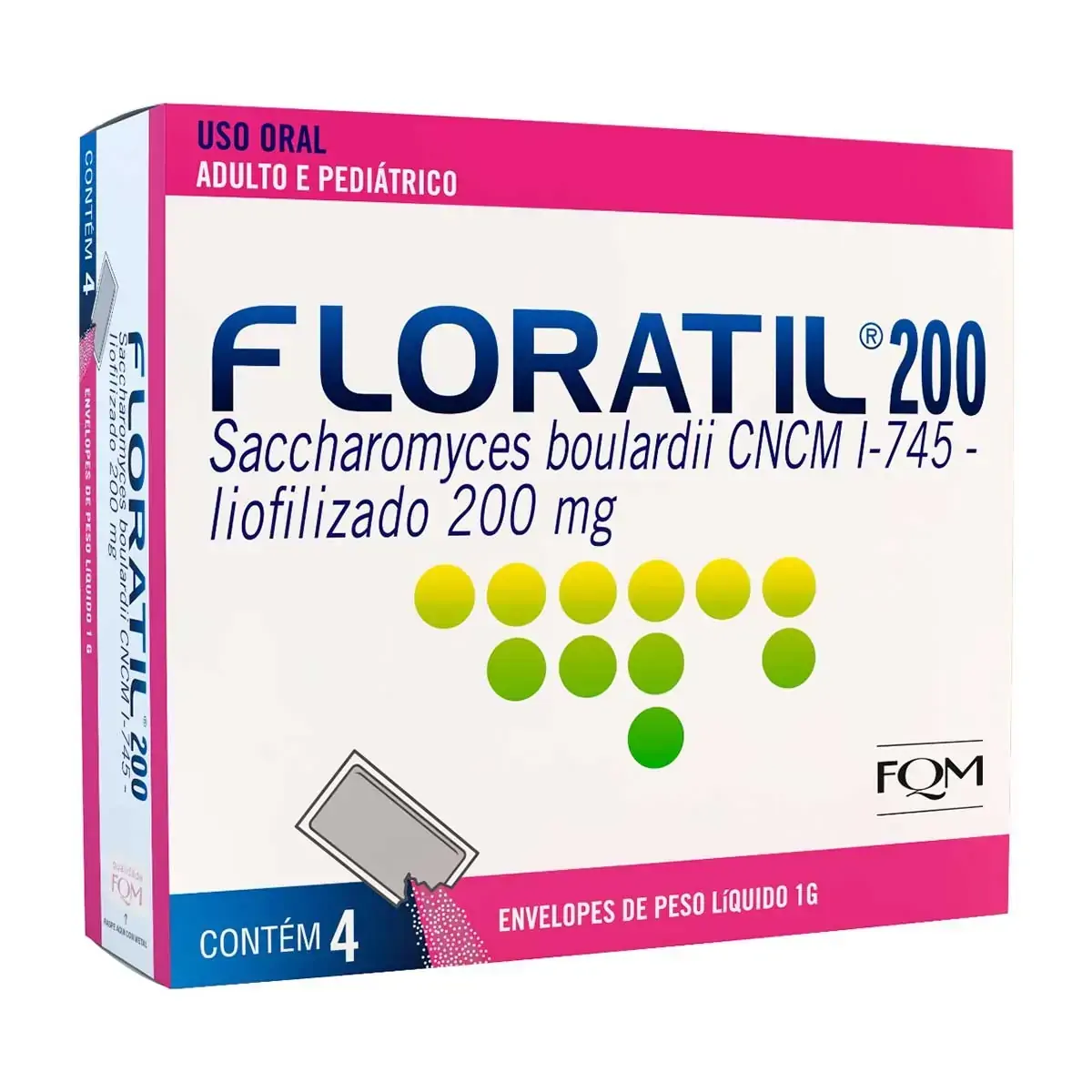 FLORATIL 200mg po oral 4 sach x 1g
