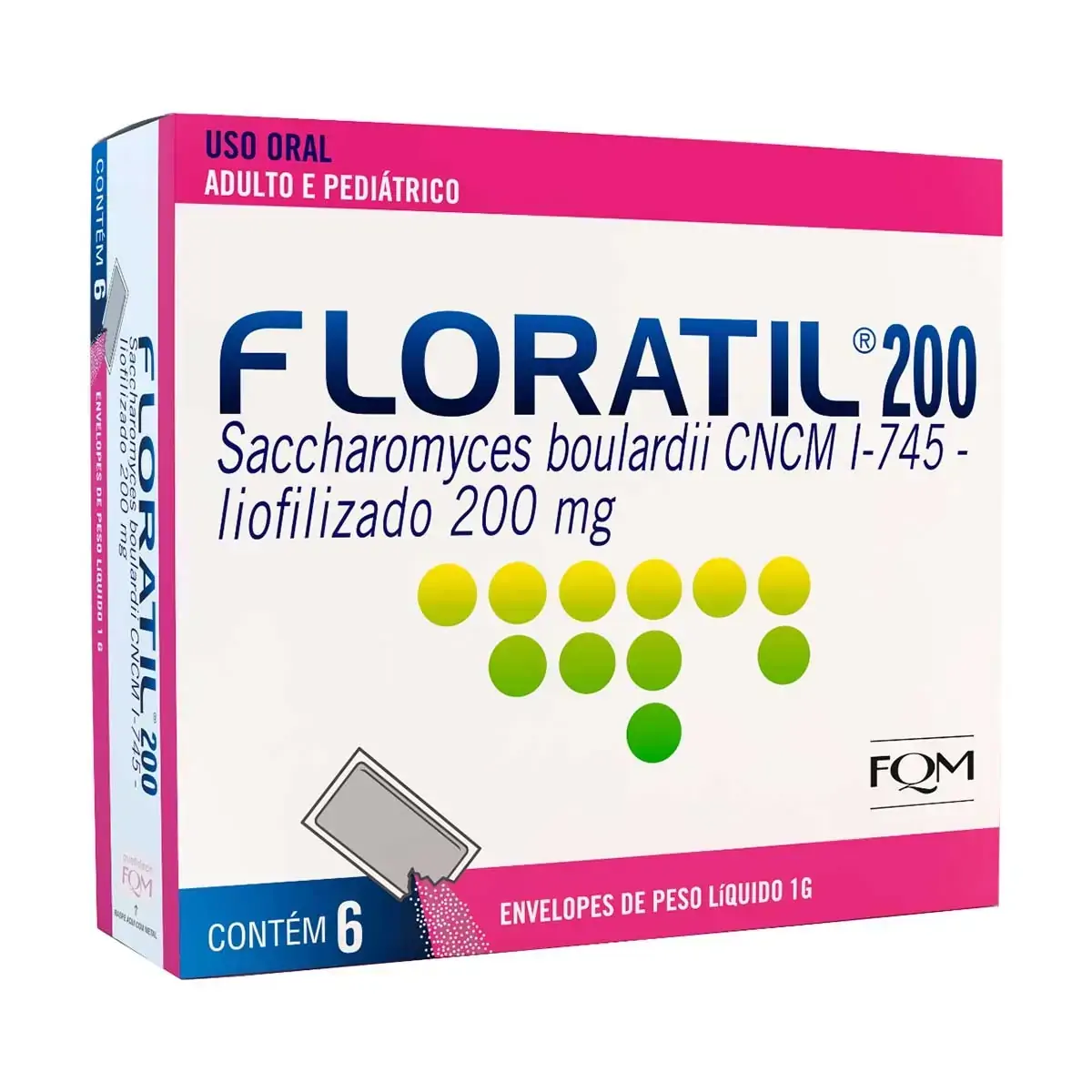 Floratil 200mg Merck Caixa 6 Unidades