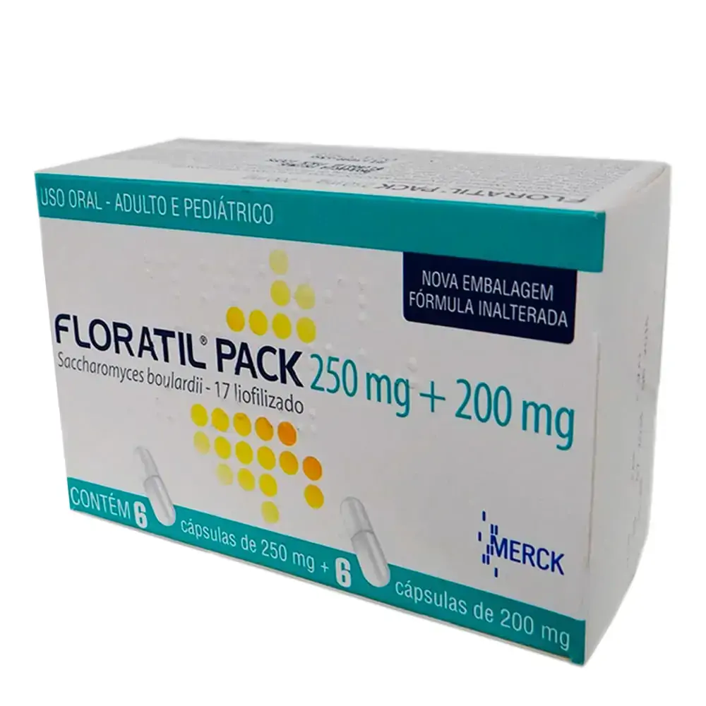 Floratil Pack 200 250mg Caixa 6 Cap X200mg 6 Cap X 250mg