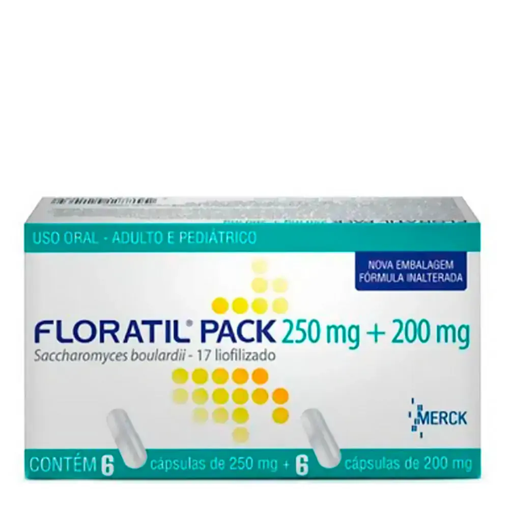 Floratil Pack 250 Mg 3 Capsulas 200 Mg 3 Capsulas 6 Cápsulas Merck Similar