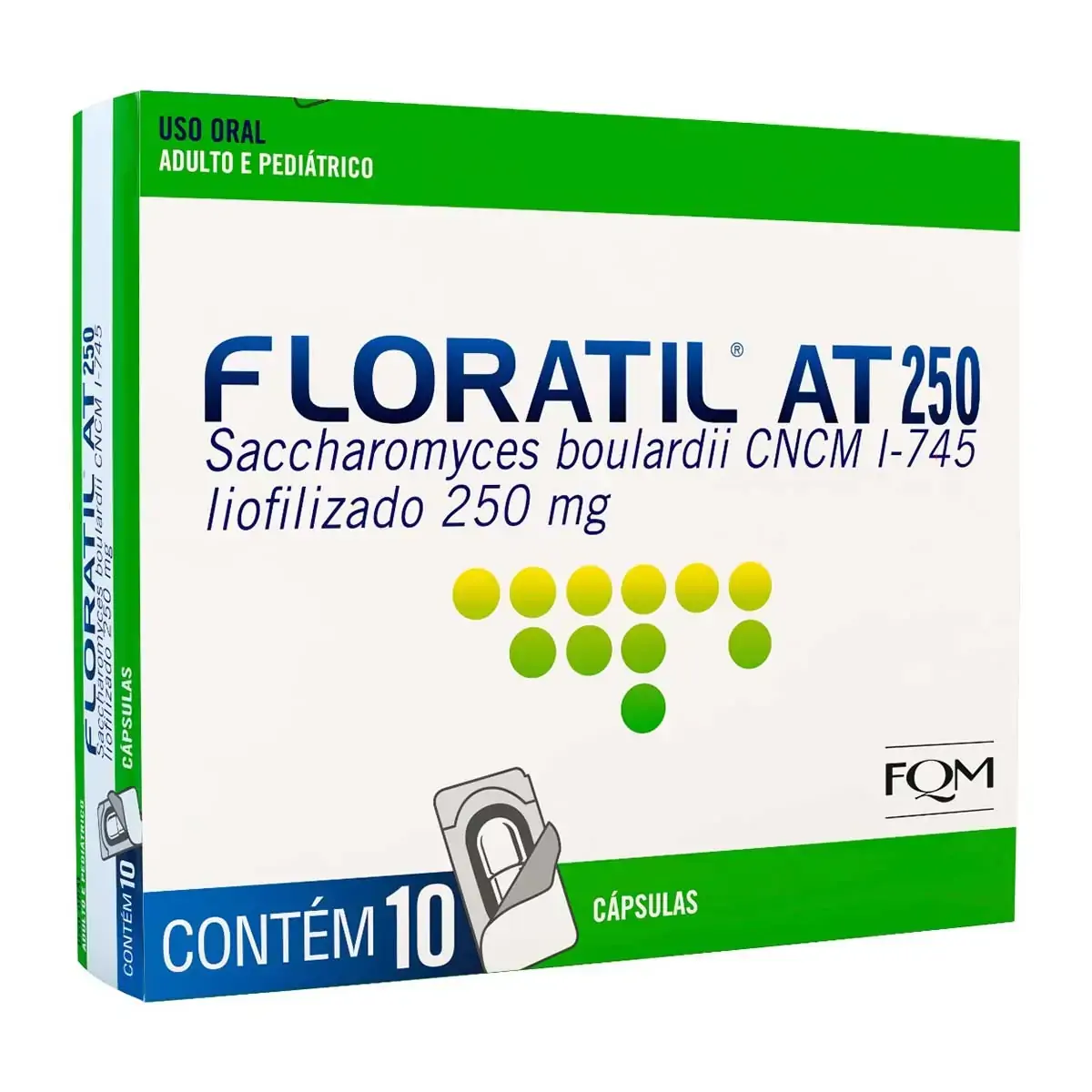 Floratil At 250mg Merck Caixa 10 Cápsulas
