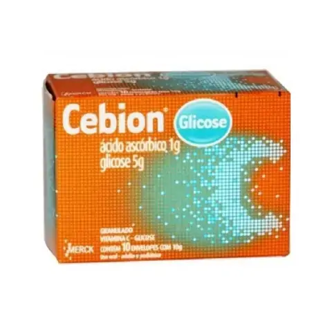 Cebion Glicose 5000 Mg/g 1000 Mg/g 10 Envelopes Merck Similar