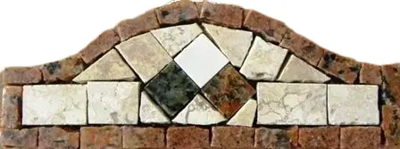 Cabeçalho De Numero Em Mosaico - 7x20cm