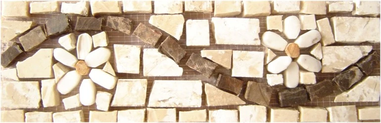 Faixa Em Mosaico Fiorellino I - 10x30cm