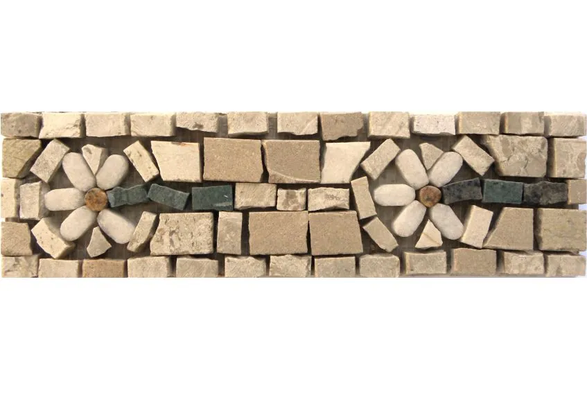 Faixa Em Mosaico Fiori Al Vento I - 8x30cm