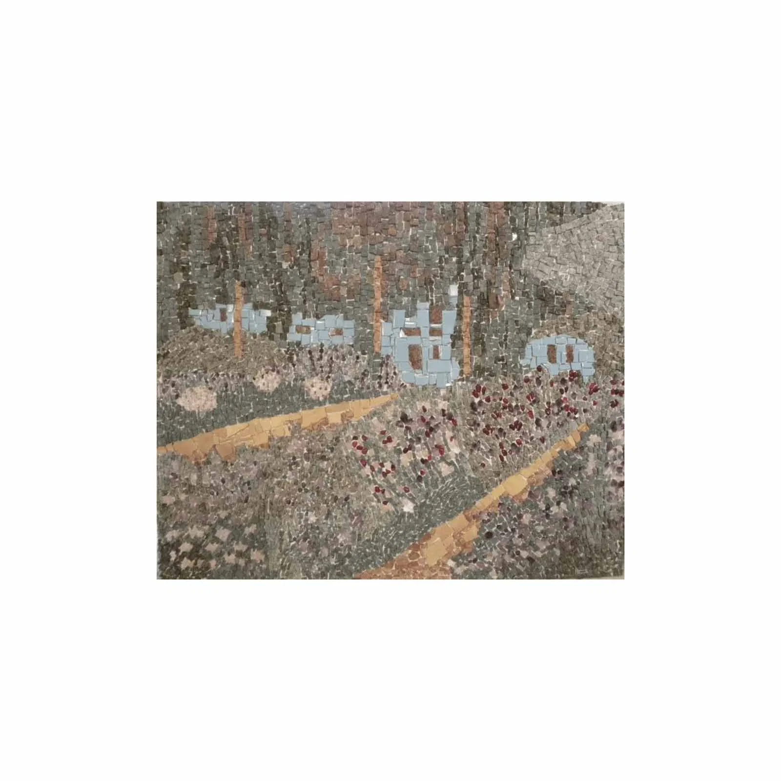 Painel Jardim De Monet Em Mosaico 120x150