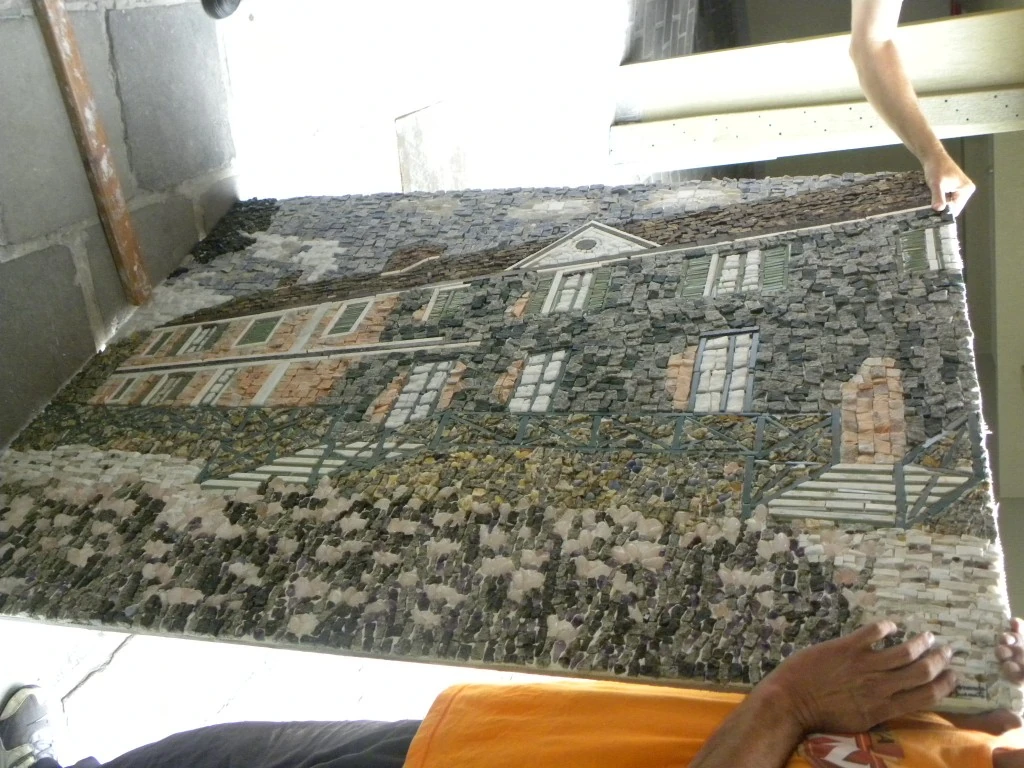 Painel Casa De Monet Em Mosaico 120x150
