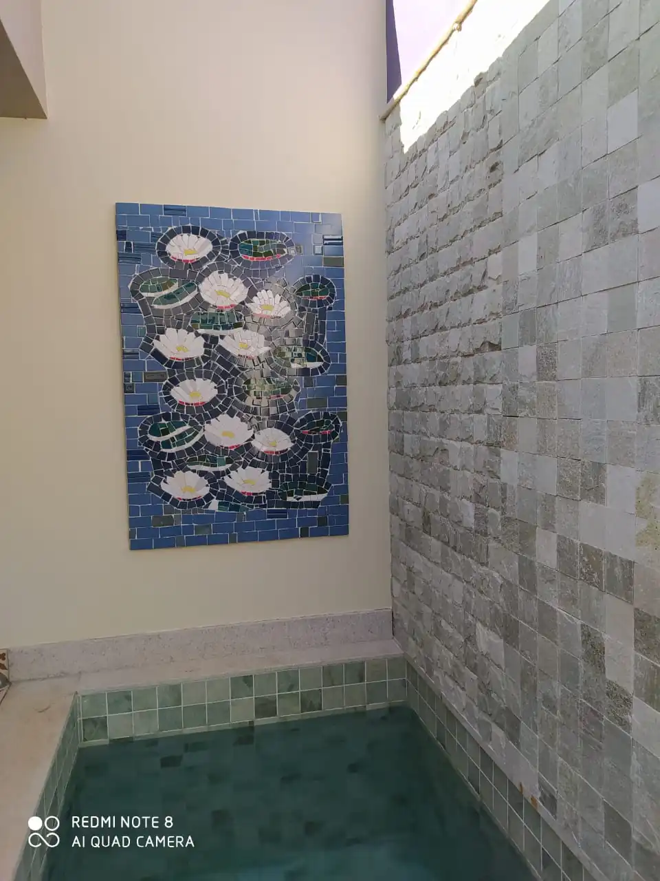 Painel Nenufares De Monet Em Mosaico