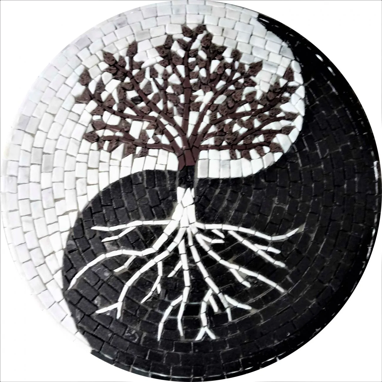 Mosaico Árvore Da Vida Yin Yang - 100cm