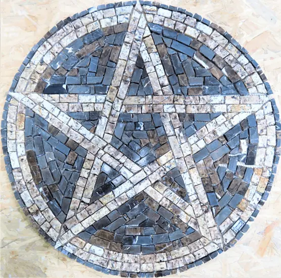 Mandala Simbólica Pentagrama - 130cm
