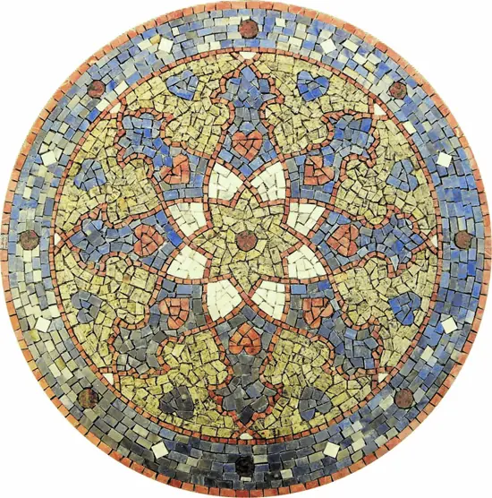Mandala Indiana Piso Mosaico Noite Árabe - 150cm