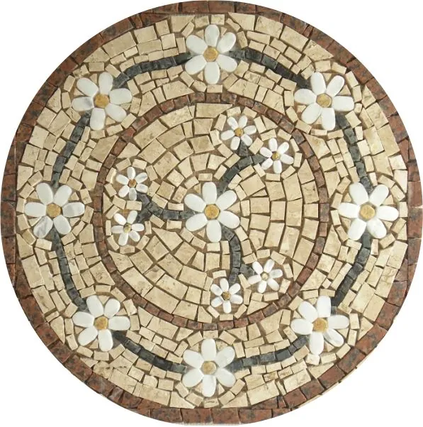 Mandala Mosaico Floral Rosone Venezia - 90cm